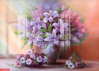 File tranh gốc PSD File gốc in tranh nền tường tổng hợp KD2458 còn nguyên layer