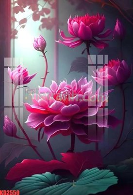 File gốc File gốc in tranh nền tường tổng hợp KD2550 (in tráng gương) sang trọng