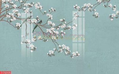 File in mica File gốc in tranh nền tường tổng hợp KD2722 (bản gốc) siêu trong