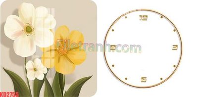 Ảnh gốc File gốc in tranh nền tường tổng hợp KD2755 (độ nét cao) in tráng gương