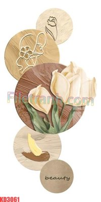 File in mica File gốc in tranh nền tường tổng hợp KD3061 (bản gốc) làm vách ngăn