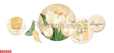 File in mica File gốc in tranh nền tường tổng hợp KD3069 (bản gốc) siêu trong