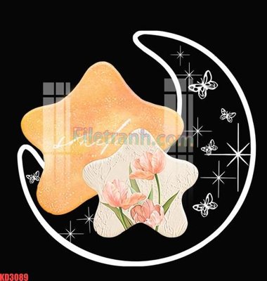 File PSD File gốc in tranh nền tường tổng hợp KD3089 (bản gốc) đã tách nền