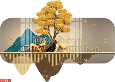 File tranh File gốc in tranh nền tường tổng hợp KD3318 (gốc) phong cách tối giản