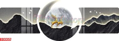 Chi tiết file tranh tráng gương File gốc in tranh nền tường tổng hợp KD3357 (ảnh gốc)