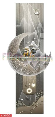 File tranh File gốc in tranh nền tường tổng hợp KD3550 (ảnh gốc) in trần 3D