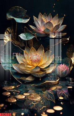 File in trần File gốc in tranh nền tường tổng hợp KD3661 (bản gốc) hoa văn