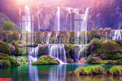 Ảnh gốc File gốc in tranh nền tường tổng hợp KD3891 (nét căng) in mica