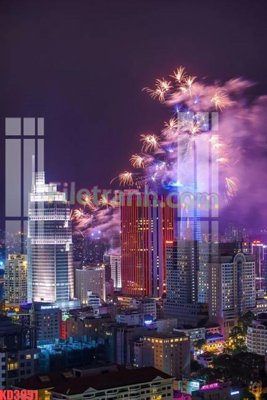 File in trần File gốc in tranh nền tường tổng hợp KD3951 (bản gốc) phong cảnh