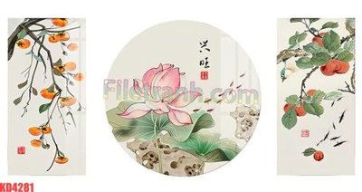 File gốc File gốc in tranh nền tường tổng hợp KD4281 (thiết kế) cho in ấn