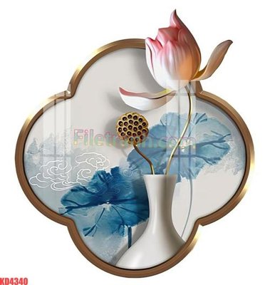 File gốc File gốc in tranh nền tường tổng hợp KD4340 cho in ấn và thiết kế
