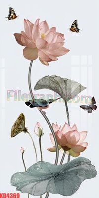 Tải file File gốc in tranh nền tường tổng hợp KD4369 (gốc) chủ đề phong thủy