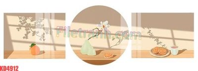 File in trần File gốc in tranh nền tường tổng hợp KD4912 (file gốc) xuyên sáng