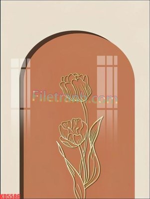 Ảnh gốc File gốc in tranh nền tường tổng hợp KD5586 (nét căng) in mica