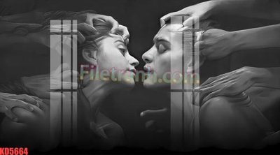 File gốc File gốc in tranh nền tường tổng hợp KD5664 (in tráng gương) ốp tường