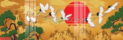 File in trần File gốc in tranh nền tường tổng hợp KD6150 (file gốc) hoa văn 3D