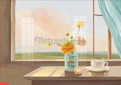 File tranh File gốc in tranh nền tường tổng hợp KD707 (ảnh gốc) in trần nhà