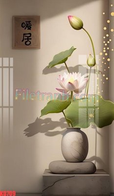 Tải file File gốc in tranh nền tường tổng hợp KD709 (gốc) chủ đề phong thủy