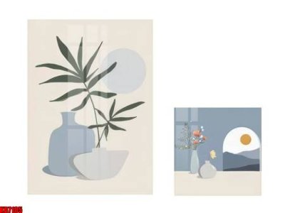 File gốc File tranh in décor tranh treo tường tổng hợp KD7105 (in lụa) trang trí tường