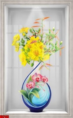 File in mica File tranh in décor tranh treo tường tổng hợp KD7142 (bản gốc) làm vách ngăn