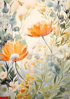 Download file gốc File tranh in décor tranh treo tường tổng hợp KD8870 (in lụa) hoa lá