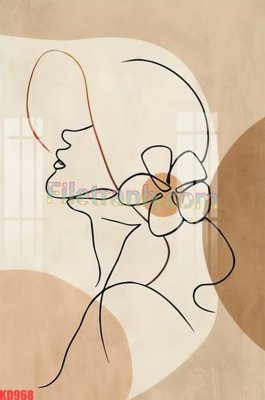 File in mica File gốc in tranh nền tường tổng hợp KD968 (bản gốc) làm vách ngăn