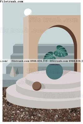 Tải file PSD Kien truc hinh hoc Morandi 511 (nguyên layer) để in