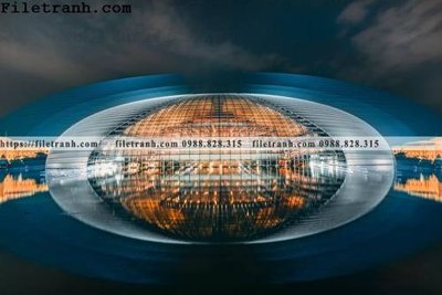 File tranh Kien truc ngang 119 (ảnh gốc) cho in ấn kỹ thuật số