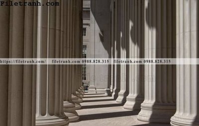 File gốc Kien truc ngang 153 (in lụa) tranh mã đáo