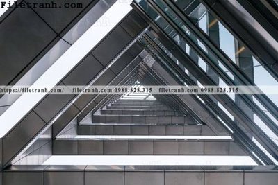 File tranh Kien truc ngang 189 (bản gốc) trang trí văn phòng