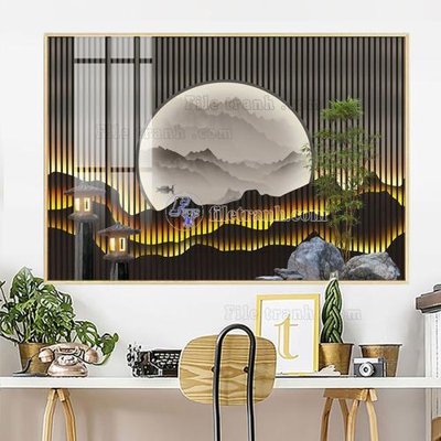 File gốc File in tranh tường giả lam sóng led LS120 (PNG) trong suốt (transparent)