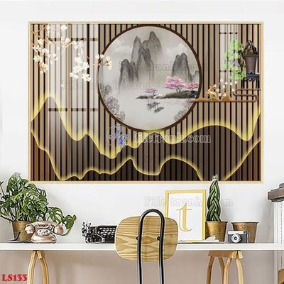 File tranh File in tranh tường giả lam sóng led LS133 (ảnh gốc) chi tiết rõ ràng