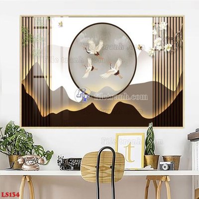 Tải file File in tranh tường giả lam sóng led LS134 (ảnh gốc) in tráng gương