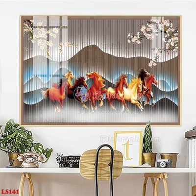 File gốc File in tranh tường giả lam sóng led LS141 (ảnh rõ nét) để in