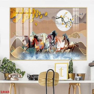 File PSD File in tranh tường giả lam sóng led LS143 (nguyên bản) cho thiết kế