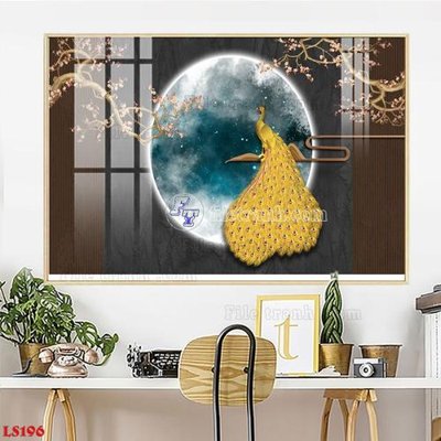 File PSD File in tranh tường giả lam sóng led LS196 (nguyên gốc) chất lượng cao