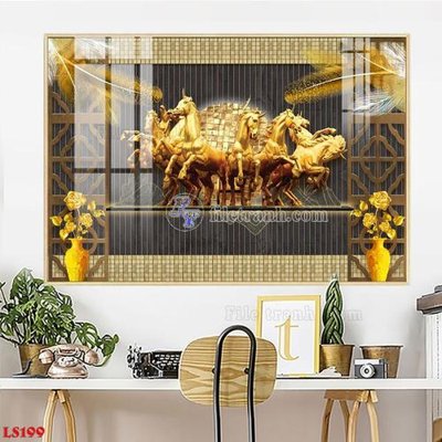 File gốc File in tranh tường giả lam sóng led LS199 (vector) cho in ấn