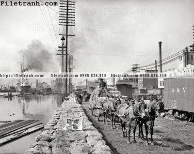 File tranh in tráng gương Levee Work_ 1903 (siêu nét)