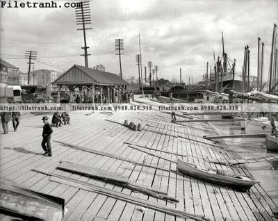 Tải xuống file tranh gốc Lugger Landing_ 1906 (PSD/TIFF)