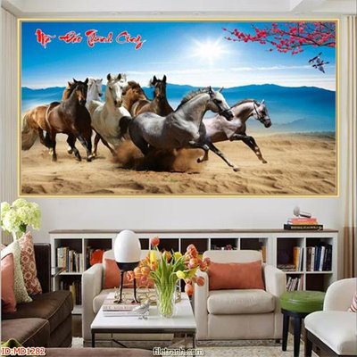 File tranh in tráng gương File mã đáo thành công MD1282 (siêu nét)