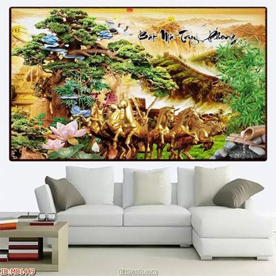 File tranh File mã đáo thành công MD1449 (ảnh gốc) in trần 3D