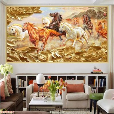 File tranh File mã đáo thành công MD1572 (bản gốc) treo quán cafe