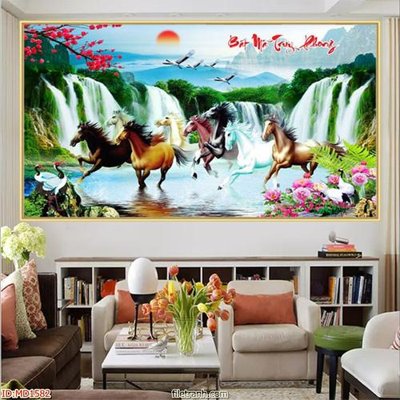 File tranh File mã đáo thành công MD1582 (gốc) in backlit film