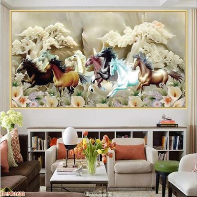 File tranh File mã đáo thành công MD1602 (bản gốc) in canvas