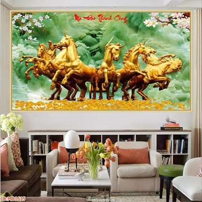 File tranh File mã đáo thành công MD1615 (gốc) in vải canvas