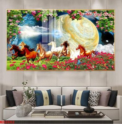 File gốc File mã đáo thành công MD2002 (in lụa) tranh phong thủy