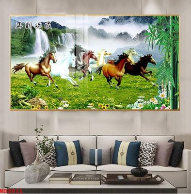 File tranh File mã đáo thành công MD2011 (ảnh gốc) in trần nhà