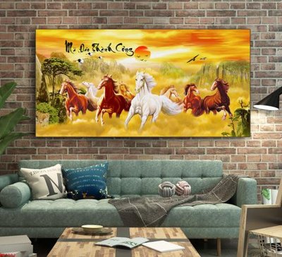 File tranh File mã đáo thành công MD2102 (bản gốc) treo tường