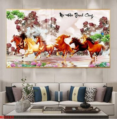 File tranh File mã đáo thành công MD2249 (gốc) chủ đề động vật