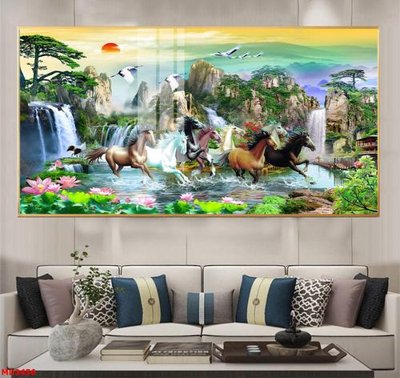 File tranh File mã đáo thành công MD3456 (ảnh gốc) in trần xuyên sáng